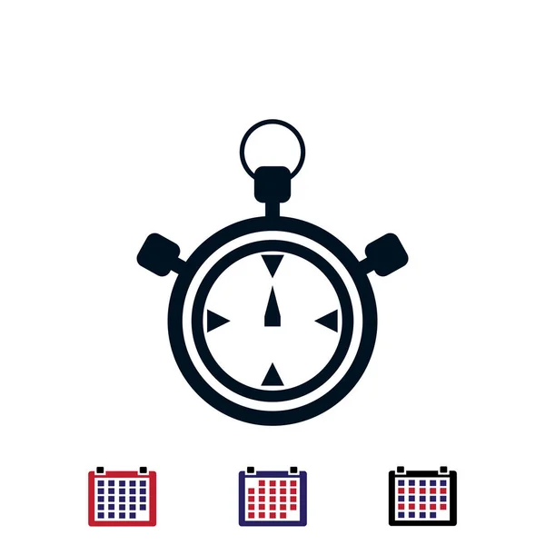 Diseño del icono del reloj — Vector de stock