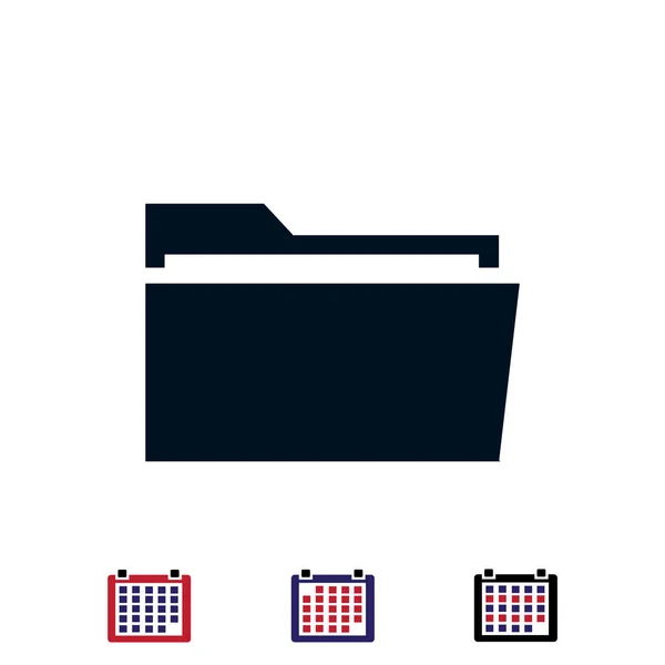 Design of folder icon — Stock Vector