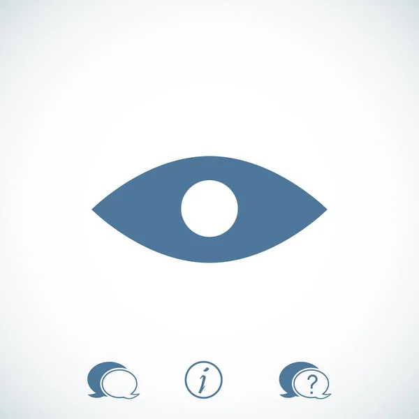 Ploché ikony oka — Stockový vektor