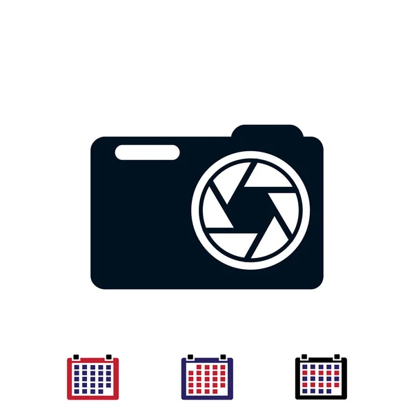 Icono de cámara fotográfica — Vector de stock