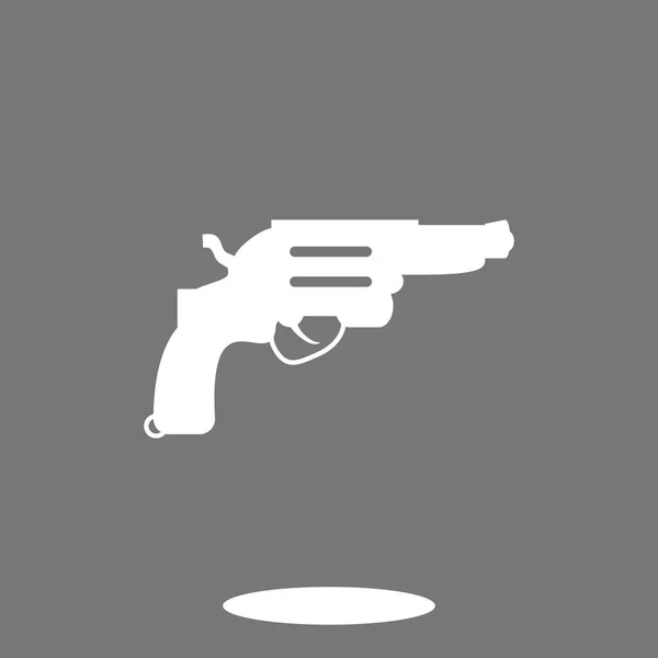 Revolver aláírás ikonra — Stock Vector