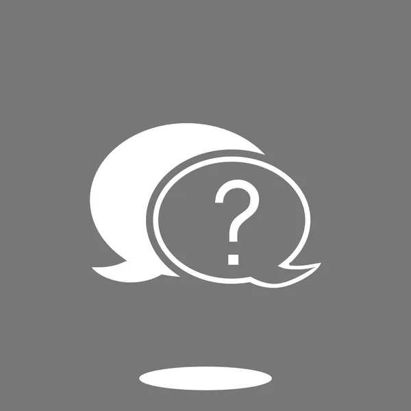 Chat, ícone de pergunta —  Vetores de Stock