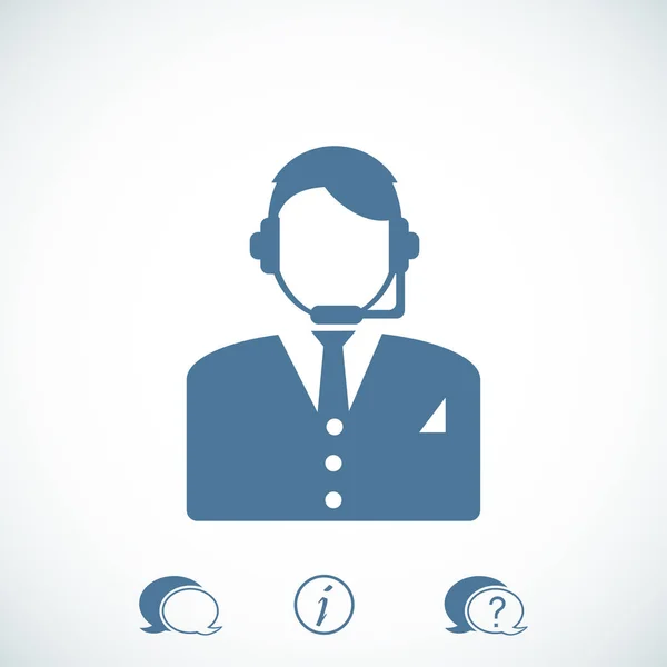 Callcenter Pictogram — Stockvector