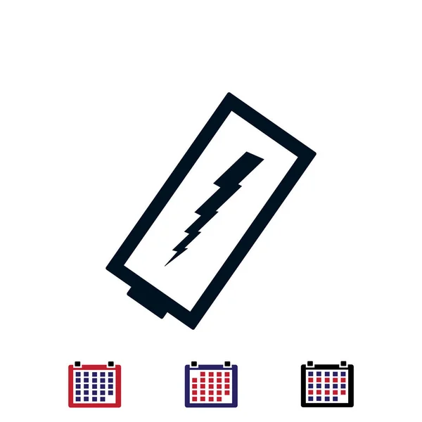 Дизайн иконки батареи — стоковый вектор