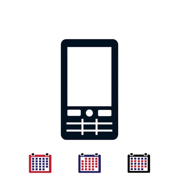 Płaski telefon ikona — Wektor stockowy