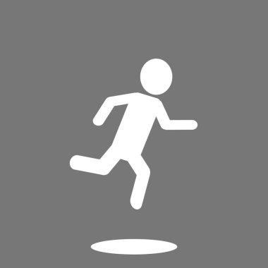 düz koşu simgesi