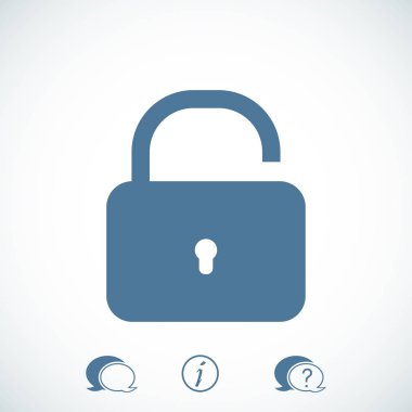 Kilit simgesi tasarım