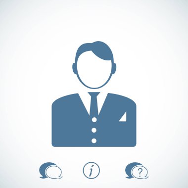  düz işadamı simgesi