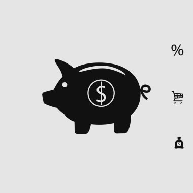 Domuz kumbarası - para biriktirme simgesi