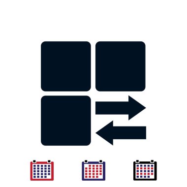 Infographic küp oklarla tarz