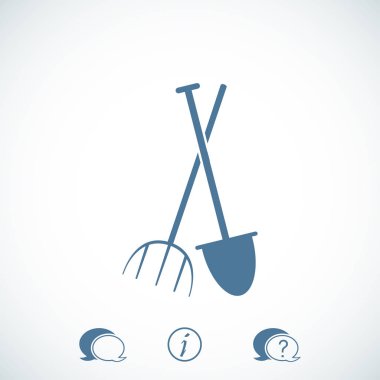 Bahçe çatal simgesi