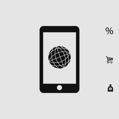 düz Smartphone simgesi