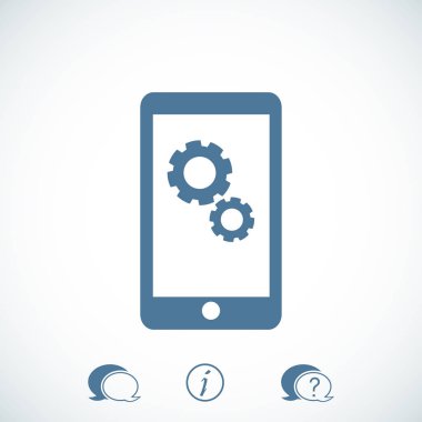 düz Smartphone simgesi