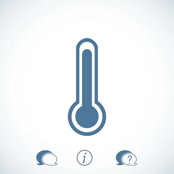 Hőmérséklet jel ikon — Stock Vector
