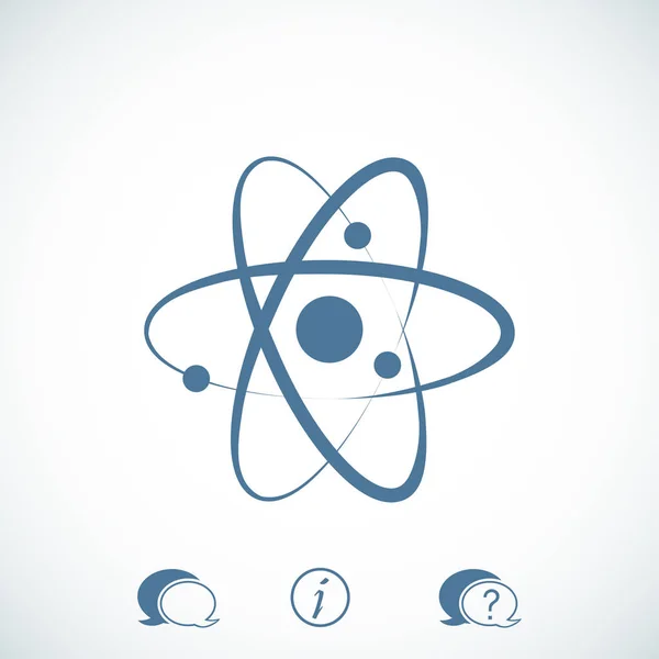 Atom-Zeichen-Symbol — Stockvektor