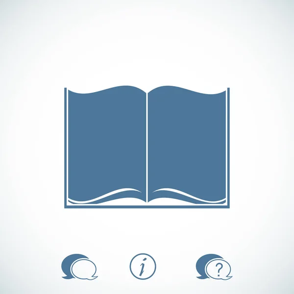 Flat book icon — Stock Vector