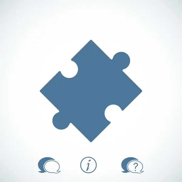 Icône signe puzzle — Image vectorielle