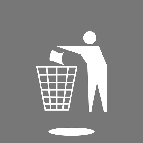Icono de signo de reciclaje — Vector de stock