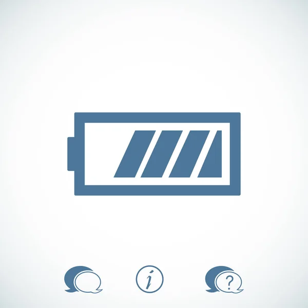 Design dell'icona della batteria — Vettoriale Stock
