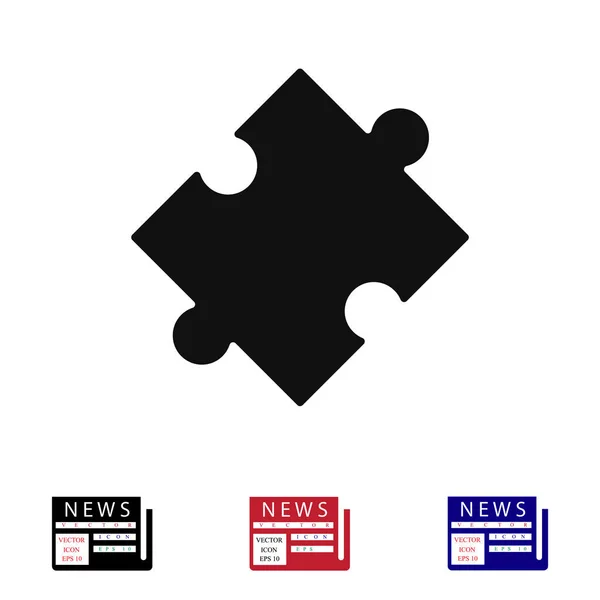 Puzzel teken pictogram — Stockvector