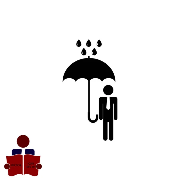 Umbrella sign icon — Stock Vector