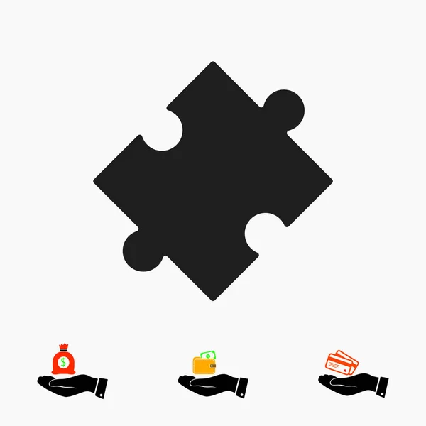 Puzzle ikonę Podpisz — Wektor stockowy