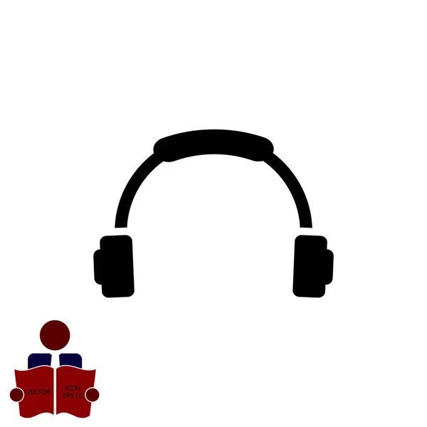 耳机平面图标 — 图库矢量图片