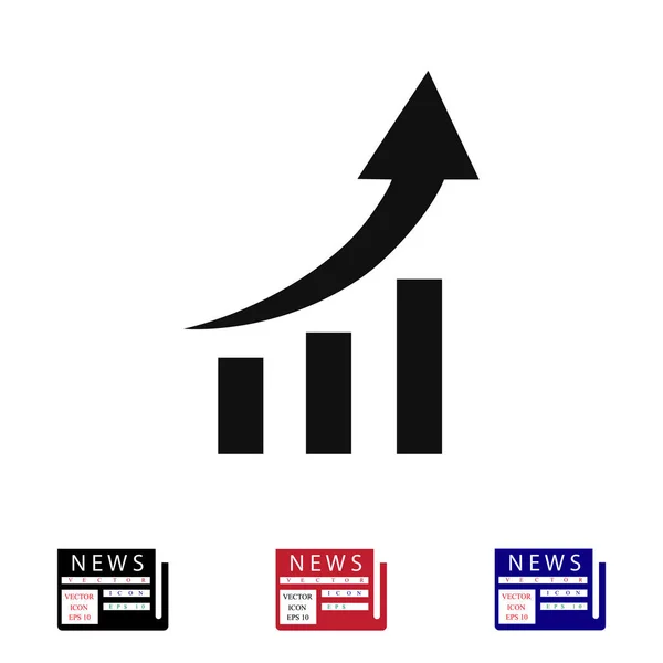 Ícone gráfico de negócios —  Vetores de Stock