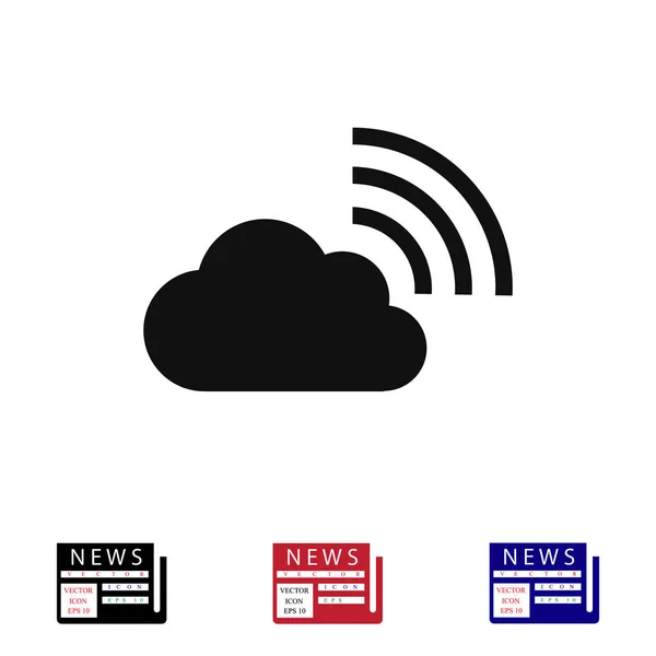 Ícone de sinal de nuvem —  Vetores de Stock