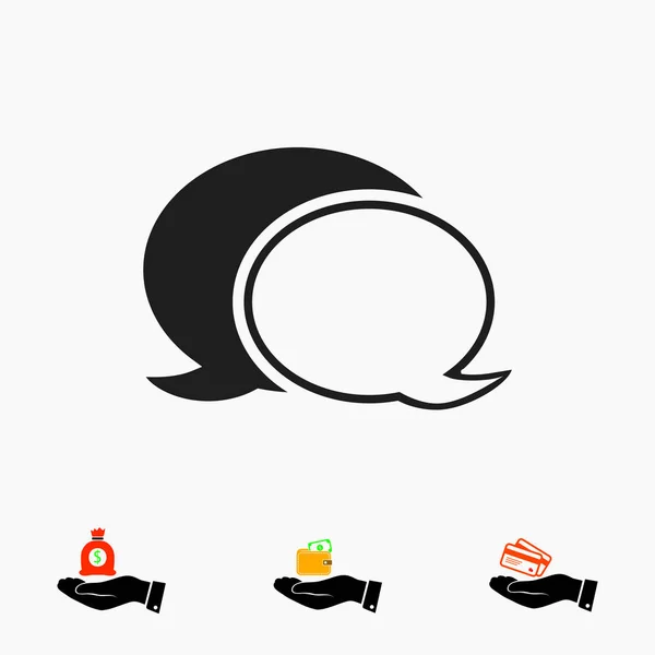 Signo de chat icono — Archivo Imágenes Vectoriales