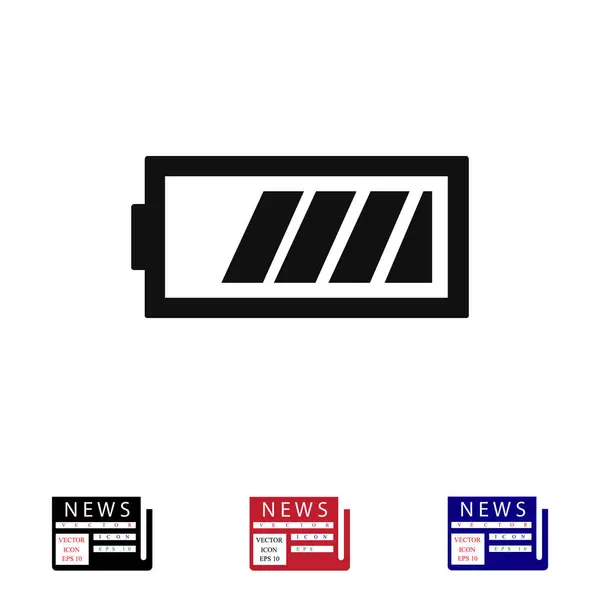 Icône de signe de batterie — Image vectorielle