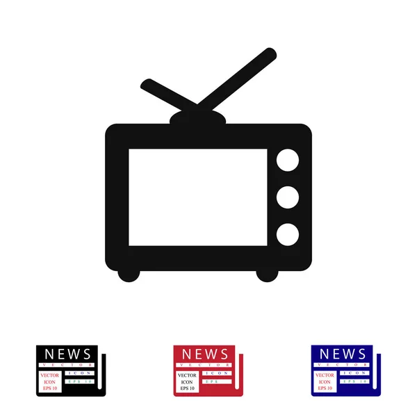 Icône de signe TV — Image vectorielle