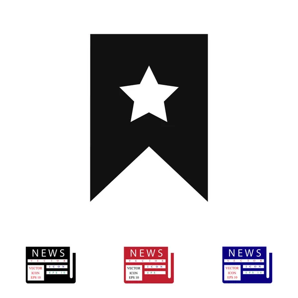 Signo estrella icono — Vector de stock