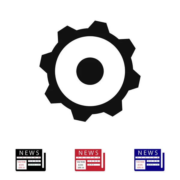 Icône de signe d'engrenage — Image vectorielle