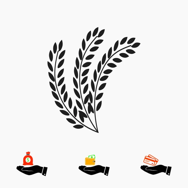 Weizenzeichen-Symbol — Stockvektor