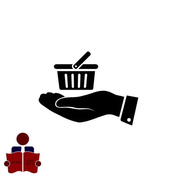 Shopping basket icon — Stock Vector