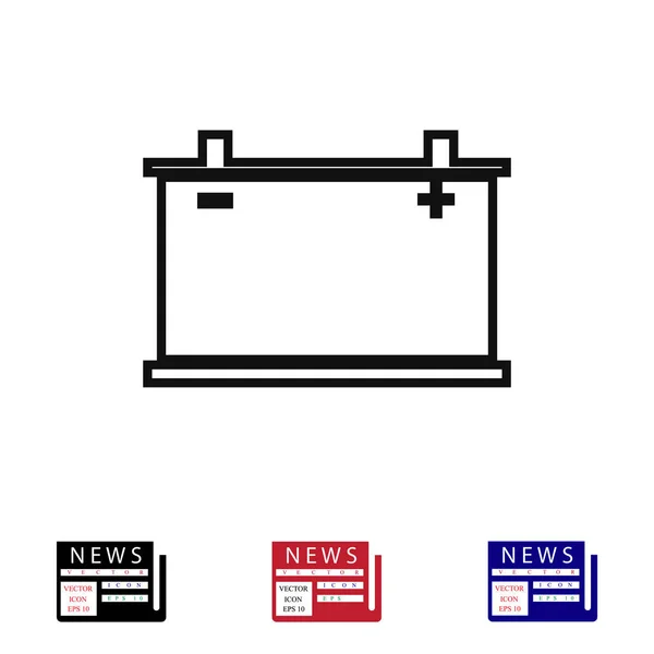 Icono signo de batería — Archivo Imágenes Vectoriales