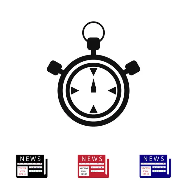 Εικονίδιο "υπογραφή" χρονόμετρο με διακόπτη — Διανυσματικό Αρχείο