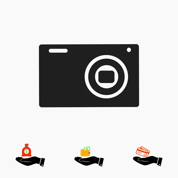 Ícone sinal da câmera — Vetor de Stock