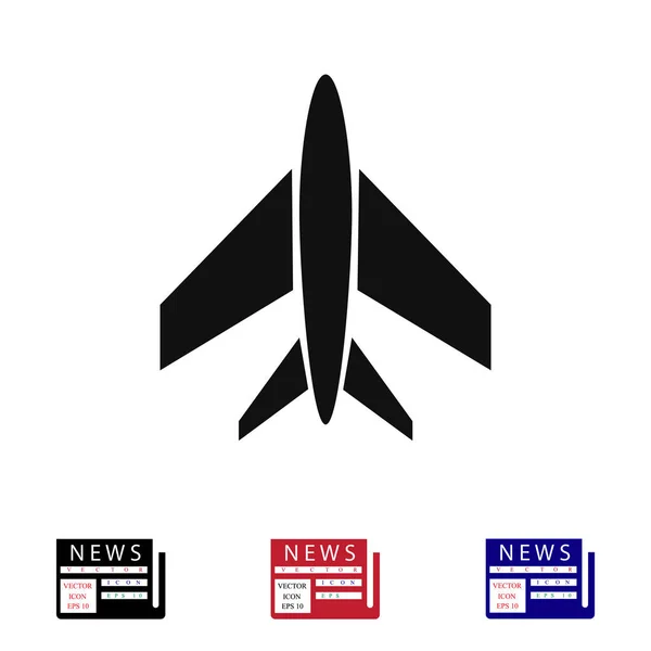 Ícone de sinal de avião — Vetor de Stock