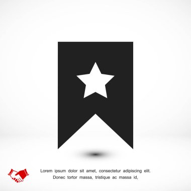 Yıldız simgesi, düz ekibimizi simgesi