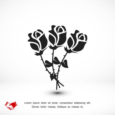 Gül çiçek simgesi