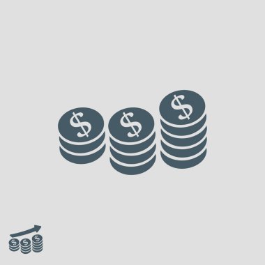 Doları para sikke simge