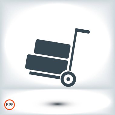 El arabası sepeti simgesini