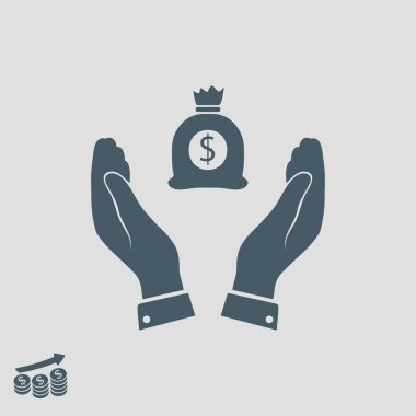 Ellerin simgesinde para