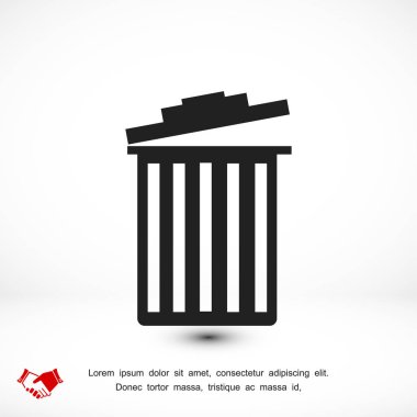 çöp kutusu simgesini
