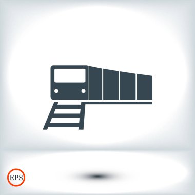 tren rayları simgesine