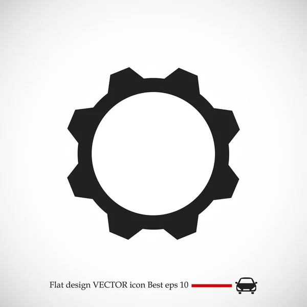 Icône web engrenage — Image vectorielle