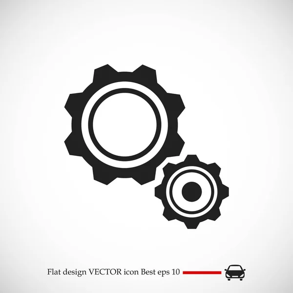 Icône roues dentées — Image vectorielle