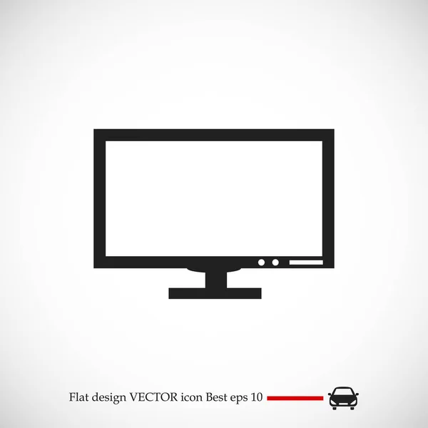 Icône vectorielle ordinateur — Image vectorielle